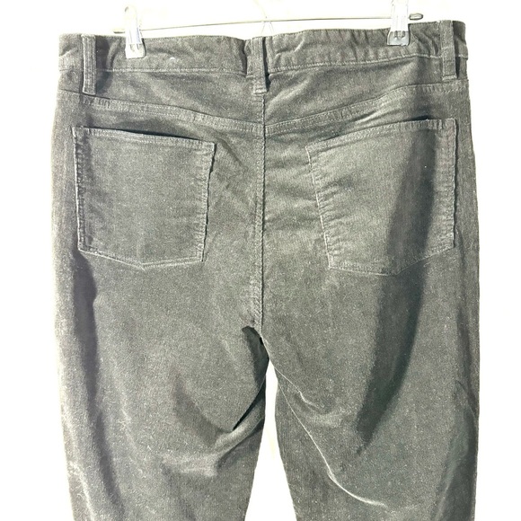 Talbots High Waist Black Corduroy Straight Leg Pants - Picture 6 of 9